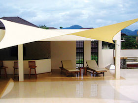 CCOMSQ540,voile d'ombrage triangulaire - shade sail