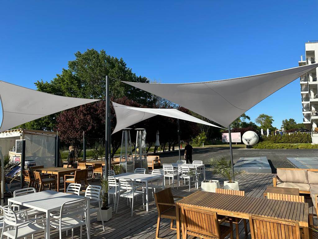 Ombrage extérieur respirant pour terrasse, bar ou camping