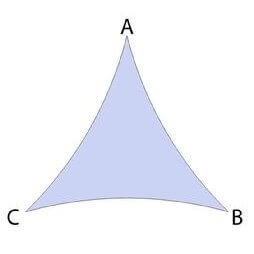 voile d'ombrage triangulaire - voile d'ombrage fête - voile d'ombrage triangulaire - Shape 03