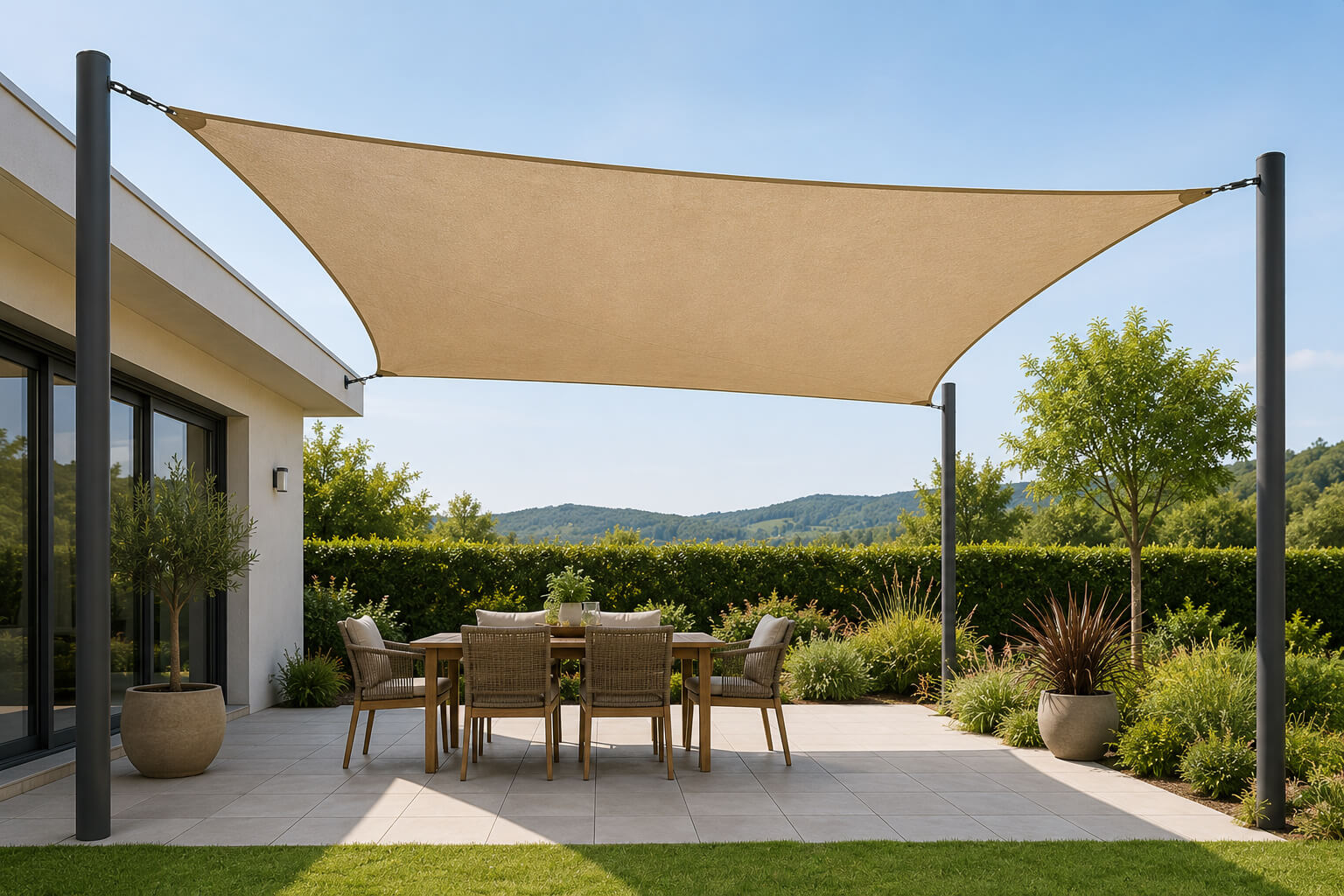 Voile d’ombrage sur mesure ou standard en Suisse : que choisir ?